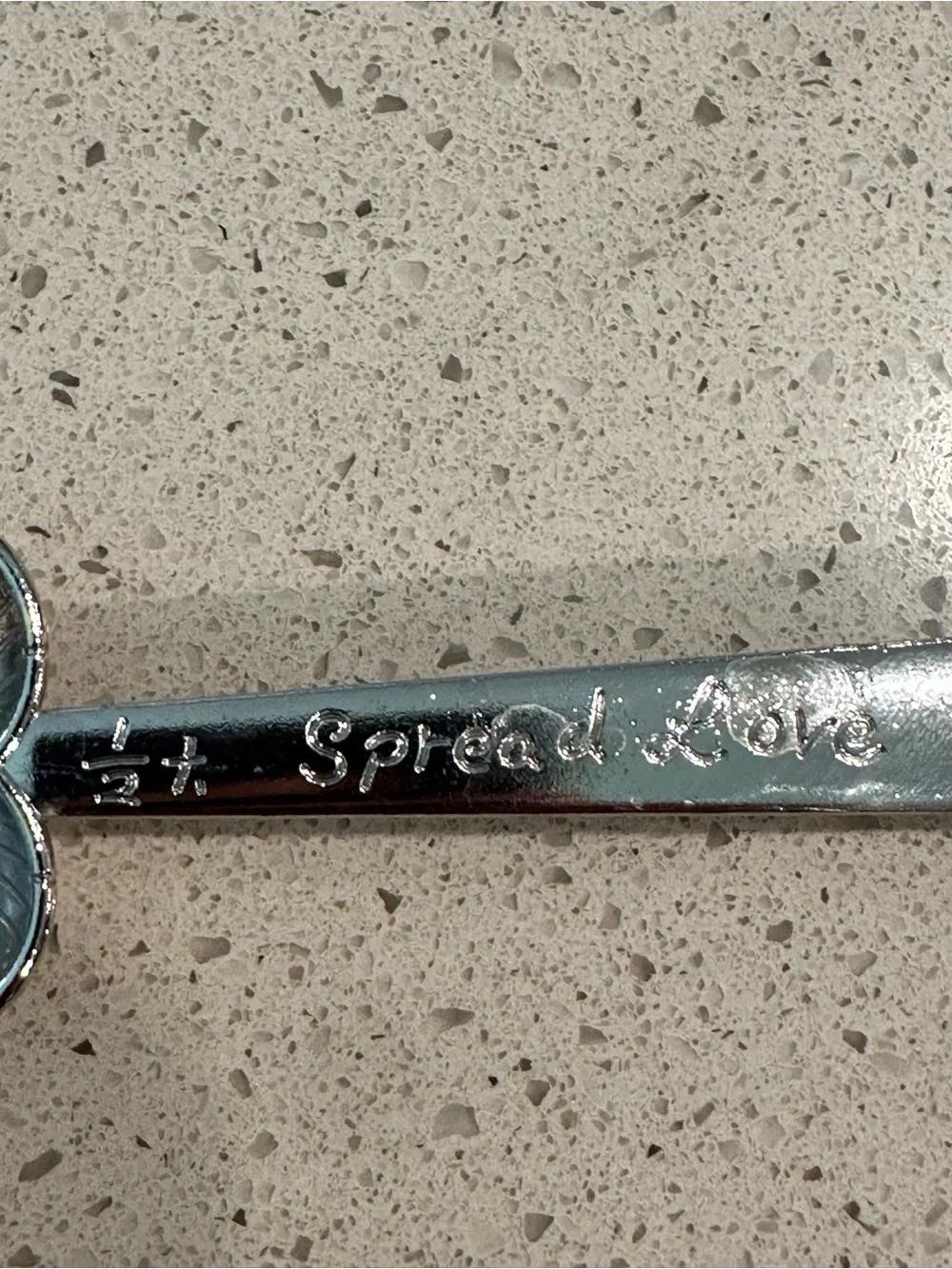 GANZ Silver Heart Measuring Spoon Set